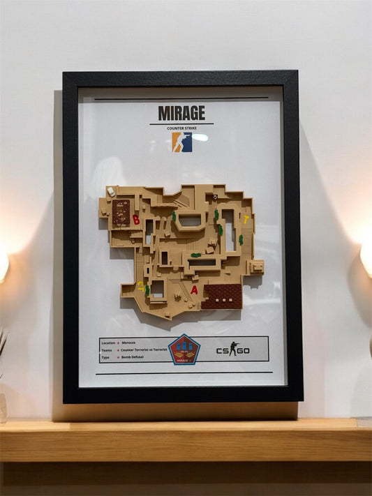 Counter Strike Mirage Image with 3D Map model