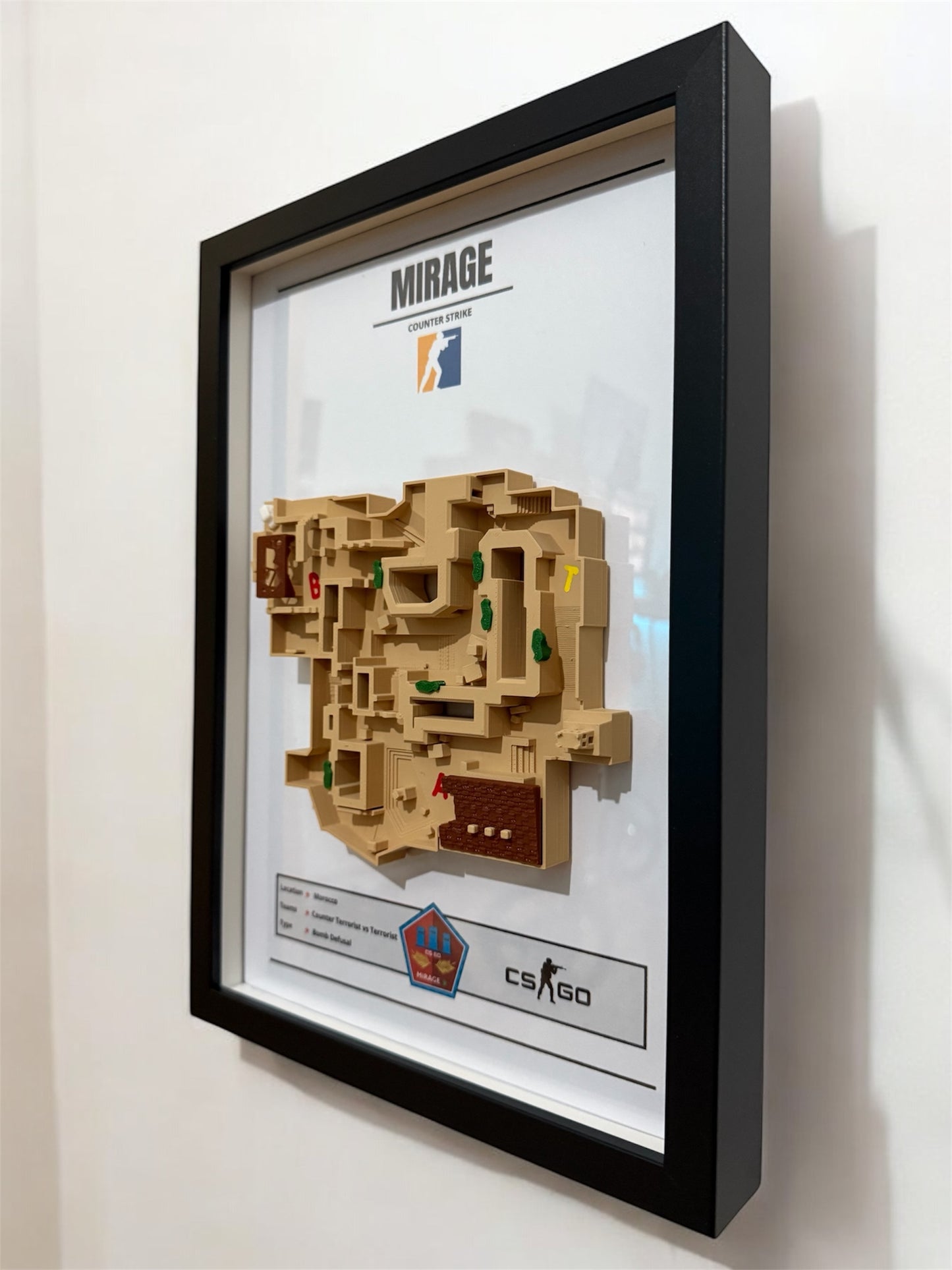 Counter Strike Mirage Image with 3D Map model