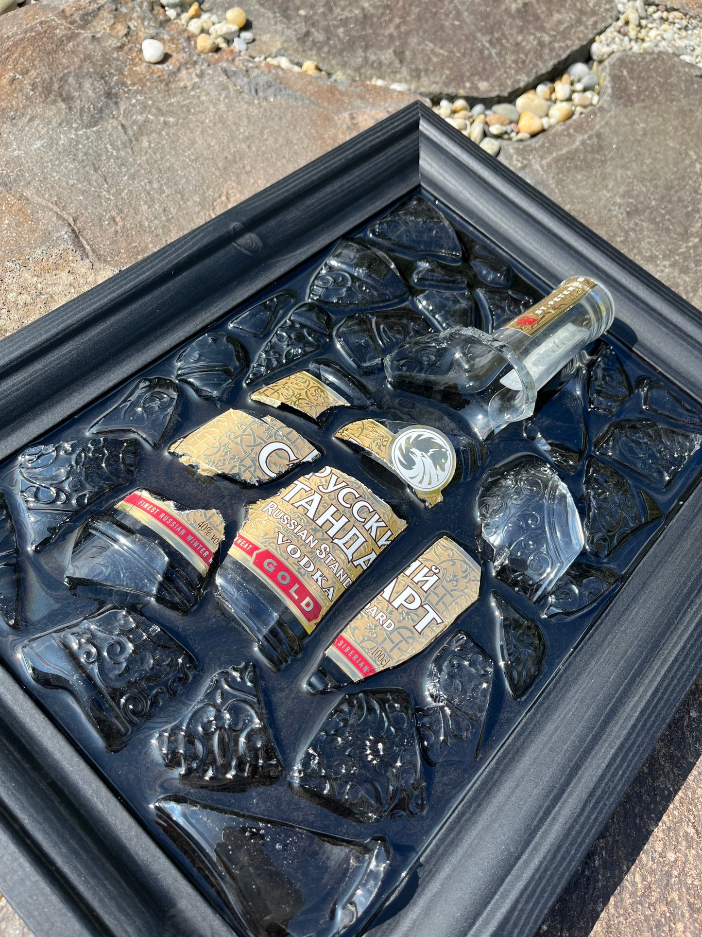 Russian Standard Gold epoxy painting