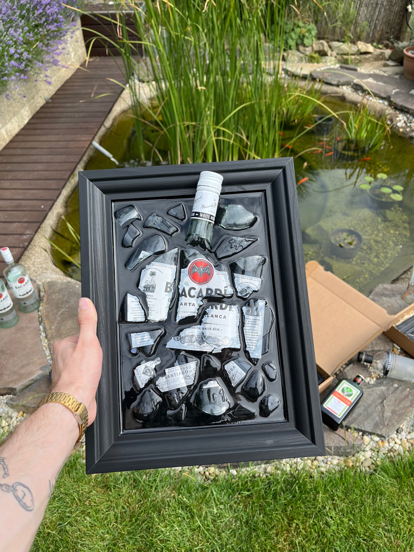 Bacardi epoxy painting