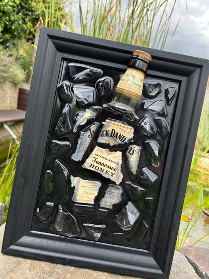 Jack Daniel's Honey epoxy painting