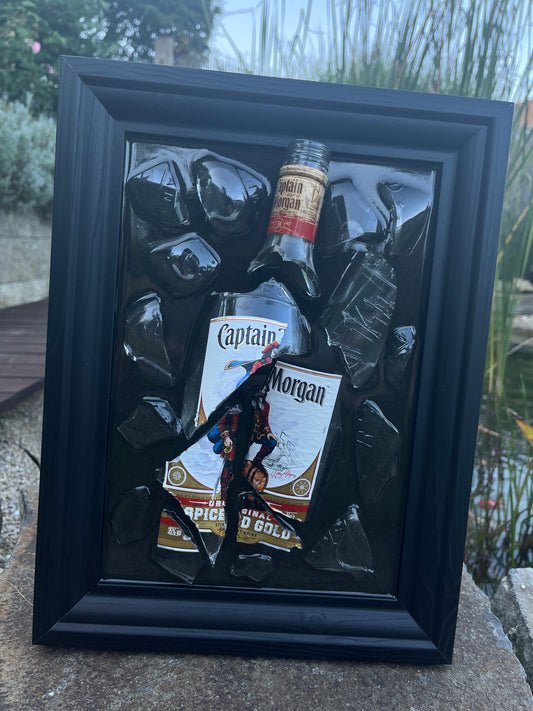 Captain Morgan epoxy painting