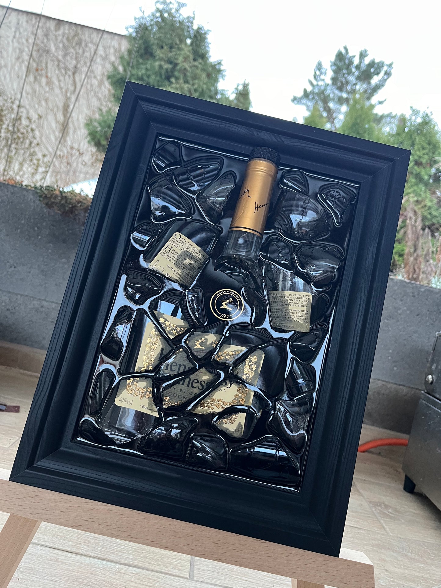 Hennessy Very Special epoxy painting